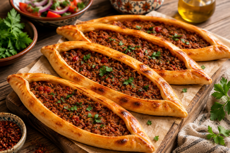 Türkische Hackfleisch-Pide